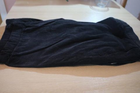 Georgian breeches, dark grey corduroy