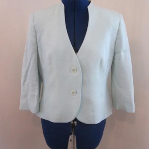 Mint green jacket 3/4 sleeve (petite)