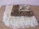 Floral fringed shawl