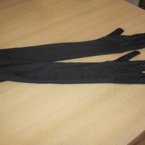 Long black gloves