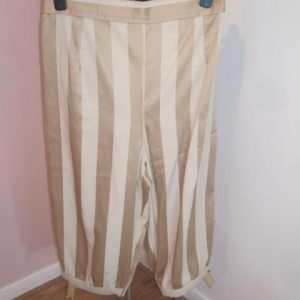 Georgian breeches, gold striped