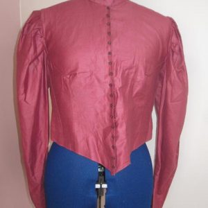 Edwardian blouse, pink, long sleeves