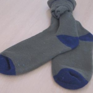 Green/blue socks (1 pair)