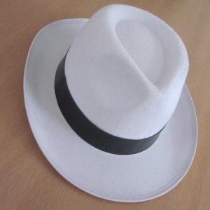 Grey felt trilby style hats