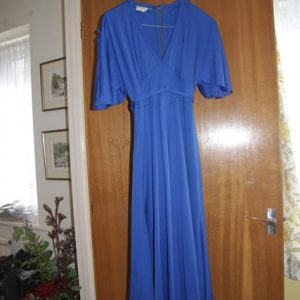 Blue short sleeved dress