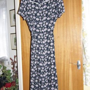Navy multi flower dress