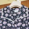 Navy multi flower dress