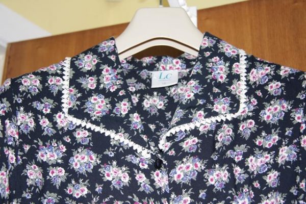 Navy multi flower dress