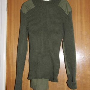 Khaki long sleeved jumpers with elbow patches, round neck