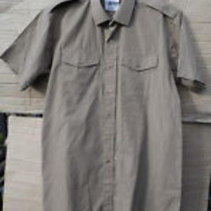 Khaki shirt  with shoulder tabs