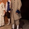Green patterned Georgian coat