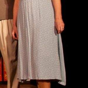 Blue sleeveless dress