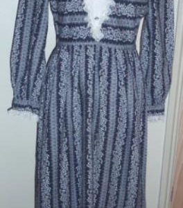 Victorian / Edwardian blue / white dress